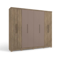 Guarda-Roupa Casal Kappesberg Duo com 8 Portas, 4 Gavetas e Espelho Interno