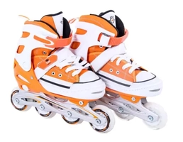 Patins Infantil Bel All Style Street Rollers Ajustável 33 a 36 - Laranja