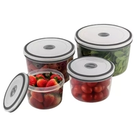 (VIP) Conjunto de Potes Herméticos Redondos Electrolux em Polipropileno – 4 Peças