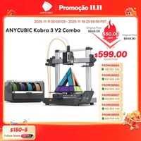 [Com Cashback R$1780] Impressora 3D Kobra 3 V2 Combo 600mm/s 8 Cores