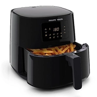 [ PRIME ] Philips Walita Preta Fritadeira Airfryer Essential XL Digital, 6.2L de capacidade, Garantia internacional de dois anos, 110V, 2000W 