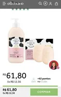 Combo Cuide-se Bem Deleite: Loção Corporal 400ml + 2 Sabonetes em Barra | R$62
