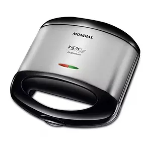 Sanduicheira Mondial Grill S-07 - Preto/Inox - 