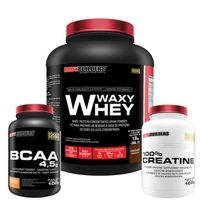 Kit Waxy Whey 2kg + BCAA 4,5 100g + Creatina 100G - BodyBuilders