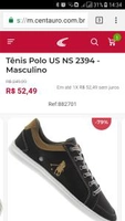 Tênis Polo US NS 2394 - Masculino 79% desconto