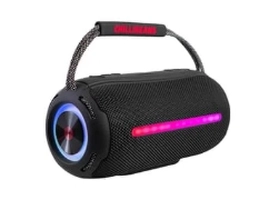 Caixa de Som Chilli Beans Smart Box, TWS, Bluetooth, USB e SD Card, Voice Call, Led Show, Preto - AK2020