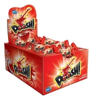 Poosh Chiclete Morango Sem Glúten 40 unidades 200g