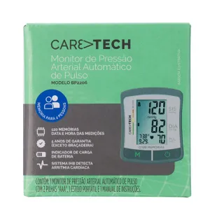 Monitor Pressão Arterial Pulso Caretech BP2206