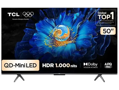 Smart TV 50" TCL 4K UHD MiniLED Google TV