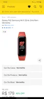 Galaxy Fit 2 Samsung Vermelho | R$ 179