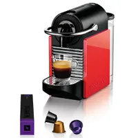 Cafeteira Nespresso Pixie Clips C60 com Kit Boas Vindas - Branca/Coral Neon - R$245