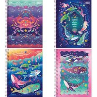 Kit 4 cadernos Bubble 80Fls