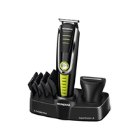 Aparador de Pelos Mondial Super Groom 6 em 1 - Preto+verde