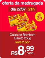 Caixa de Bombom Garoto 250g