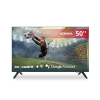 Smart TV Konka LED 50" UHD 4K, Design sem bordas, comando por voz e Android TV com Bluetooth KDG50