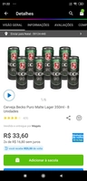 (DINHEIRO DE VOLTA) 3 x Cerveja Becks Puro Malte Lager 350ml - 8 Unidades R$66