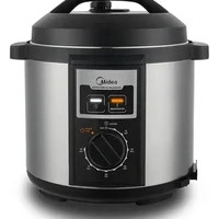 Panela De Pressão Elétrica 6 L Mecânica Inox Midea PPB71 Cor Cinza 127V