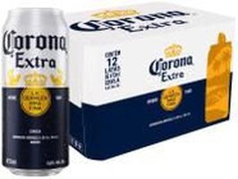 [Leve 4 - R$51,88 o pack] Cerveja Corona Extra 12 Unidades Lata 473ml
