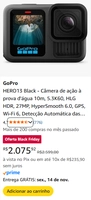 GoPro HERO13 Black Câmera de Ação 5.3K à Prova d'Água