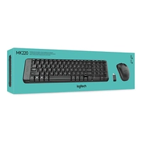 (FRETE PRIME) Teclado + Mouse Logitech MK220 Wireless Preto