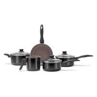 Jogo de Panela Ceramic Life Preto com 5 Peças - Brinox | R$242