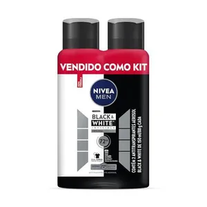 [4kits | REC | +POR- | R$ 16,89/kit] Kit NIVEA Desodorante Aerosol Black&White