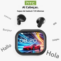 【Com Taxa】Fones Bluetooth Tradutor AI Tela LCD Esporte HTC NE20