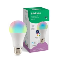 Smart Lâmpada Inteligente Intelbras EWS 407 com 16 milhões de cores, 7W, Bivolt, Casa Inteligente Wi-Fi, compatível com Alexa