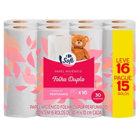 [Regional] Papel Higiênico 16 Unidades Folha Dupla 30 Metros - Carrefour Soft