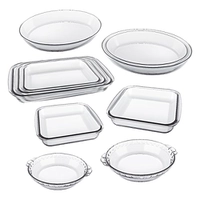 Conjunto de Refratários, 10 Peças, Incolor, Marinex