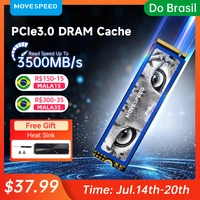 [TAXA INCLUSA] SSD 512GB NVMe M2 3500MB/s MOVESPEED PCIe3.0 with DRAM Cache