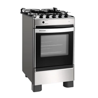 Fogão de Piso à Gás 4 Bocas Brastemp BFO4NAR Inox Bivolt | R$791