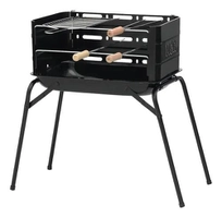 Mor Montana 64x54cm churrasqueira preto de aço