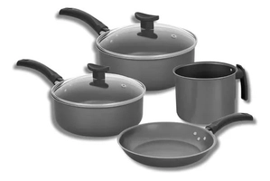 Jogo De Panelas 4 Peças Antiaderente Preto Fort-lar