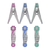 (Prime) Prendedor Emborrachado com 10 peças Flash Limp Multicor