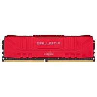 Memória RAM Crucial Ballistix 16GB DDR4 3000 Mhz, CL15, UDIMM, Vermelho | R$450