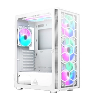 Gabinete Gamer Montech x3 Glass, Mid Tower, White, ATX, 6 Fans, Vidro Temperado