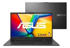 Notebook Asus Vivobook Go 15 E1504fa Amd Ryzen 3 7320u 4gb Ram 128gb Ssd Linux Keepos Tela 15,6 Fhd Black - Nj1291