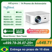 [Armazém BR / Moedas] Projetor ThundeaL TD92 Pro 1920x1080p, com Android e Espelhamento de Tela, Wi-Fi, roda 4k, 6500 Lumens