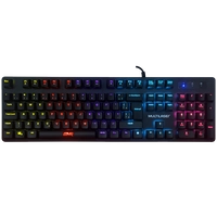 Teclado Gamer Mecânico Multilaser GK-500, LED Rainbow, Switch Blue, ABNT2, Black, TC257 