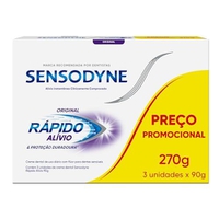 [REC]Creme Dental Sensodyne Alívio Rápido 90g Leve 3 Pague 2
