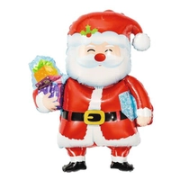 Balão 3D Papai Noel com Presente 157 cm Natal