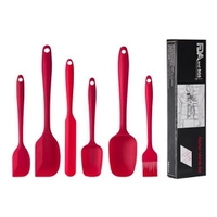 [TAXAS INCLUSAS] Conjunto 6 Espátulas Silicone Resistentes ao Calor