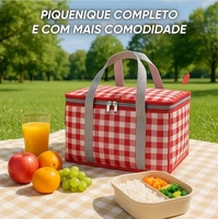 Cesta Térmica Dobrável Piquenique 