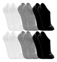 Kit 6 Meias Sapatilha Invisível Algodão Mash