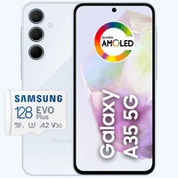 [ESTUDANTES] Smartphone Samsung Galaxy A35 5G 128GB Tela 6.6 + Cartão de Memória EVO Plus 128GB