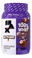 100% Whey Max Titanium X Dr. Peanut 900g Sabor Avelã