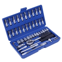 Jogo De Soquetes E Bits Trevalla Tools TL-FM-01-1 46 Peças - R$ 57