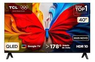 Smart TV 40 Full HD QLED Wi-Fi Google TV HDR10