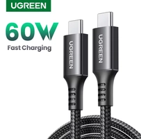 [R$9,39 Moedas/ APP] Cabo 60W UGREEN USB Tipo C 0,5M, 1M, 1,5M e 2M,  Carregamento Rápido, Cabo Carregador para Macbook, iPad, Samsung, Xiaomi